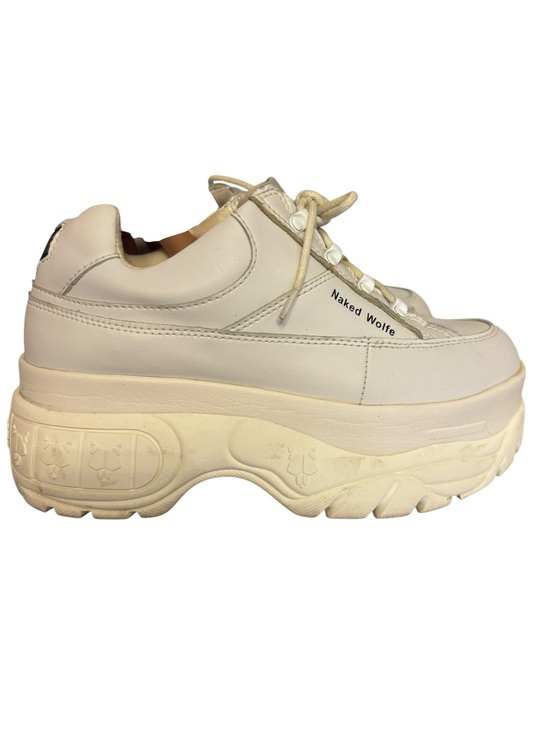 Naked Wolfe Shoes - Naked Wolfe White Chunky Platform Sneakers 👟